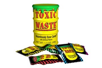 Toxic Waste Yellow Drum extrémně kyselé bonbóny ovocný mix 42 g