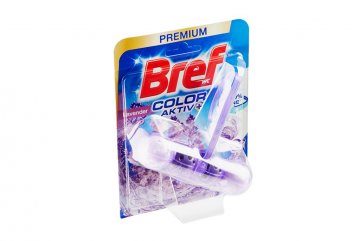 Bref Color Aktiv tuhý WC blok 50g - Levandule Bref Color Aktiv tuhý WC blok 50g - Levandule