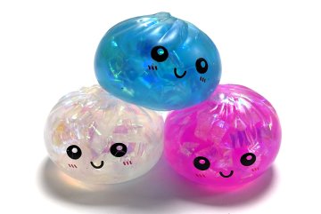 Squishy Dumpling Holographic 5,5 cm - holografický mačkací knedlíček