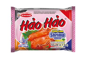 Hao Hao Instantní Polévka s Krevetovou Příchutí, Chilli a Limetkou 78 g