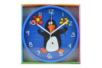 Dětské nástěnné hodiny SEGNALE (23cm) - Tučňák Dětské nástěnné hodiny SEGNALE (23cm) - Tučňák