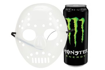 Halloween Monster Energy Set - Maska Jason + Monster Original 500 ml
