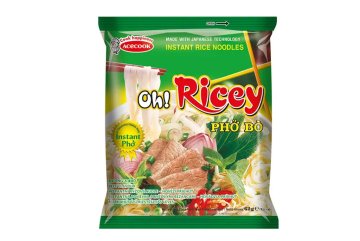 OH! RICEY Pho Bo Instantní Rýžové Široké Nudle s…
