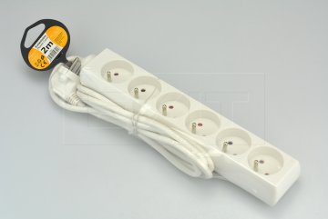 Prodlužovací kabel se 6 zásuvkami SOLIGHT - 2m