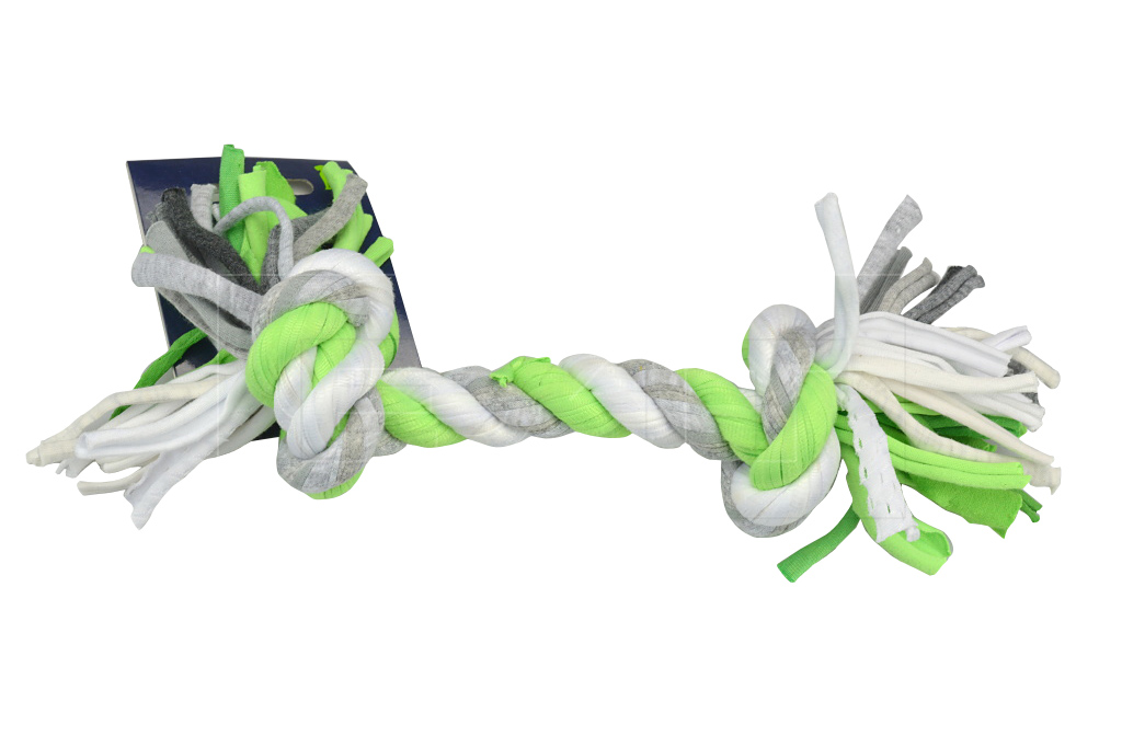 Látkový provaz DOGS (23cm) - Zelený Látkový provaz DOGS (23cm) - Zelený