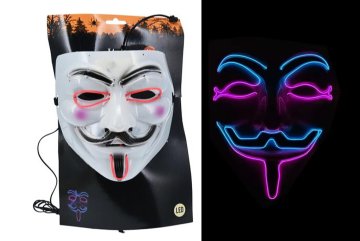 Svítící LED maska Anonymous