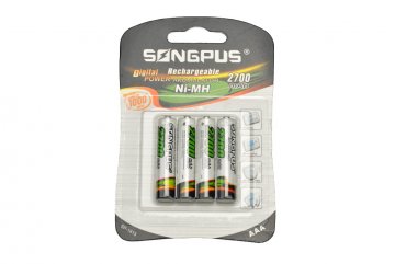 Nabíjecí baterie SONGPUS 4ks - AAA (SP-1815) 2700mAh Nabíjecí baterie SONGPUS 4ks - AAA (SP-1815) 2700mAh