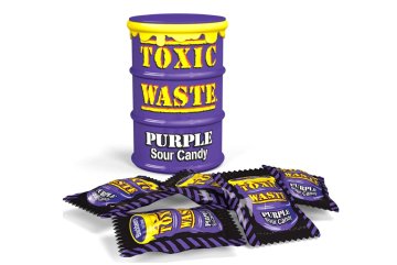 Toxic Waste Purple Drum extrémně kyselé bonbóny lesní ovoce 42 g