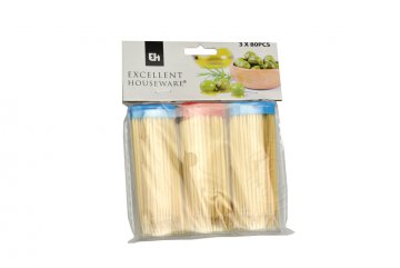 Koktejlové napichovátka (párátka) v plastovém válečku EH - Set 3x80ks (7,5x3cm) Koktejlové napichovátka (párátka) v plastovém válečku EH - Set 3x80ks (7,5x3cm)