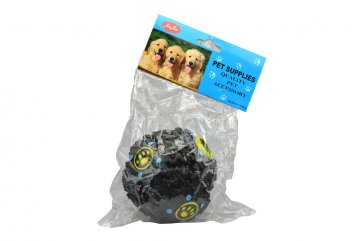 Plastová hračka pro psy se zvukem kachny - Černá koule (9cm) Plastová hračka pro psy se zvukem kachny - Černá koule (9cm)