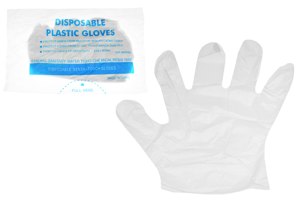 Jednorázové mikrotenové rukavice HDPE - 100ks Jednorázové mikrotenové rukavice HDPE - 100ks