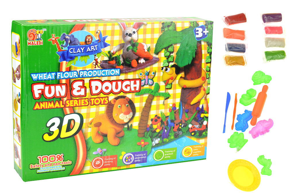 3D plastelína s formičkama - Set 18ks 3D plastelína s formičkama - Set 18ks