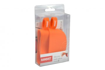 Silikonová chňapka na hrnec BANQUET 2ks - Oranžové (9x6x2cm) Silikonová chňapka na hrnec BANQUET 2ks - Oranžové (9x6x2cm)
