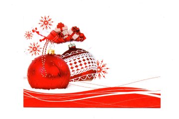 Vánoční obálky 177 x 120 mm - Červené koule…