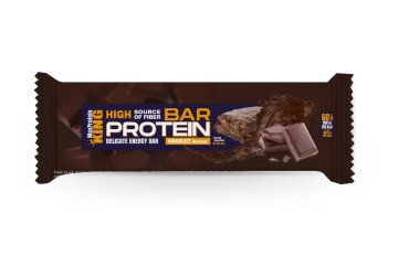MaxProtein King Protein bar 60g - Hořká čokoláda a lískový ořech