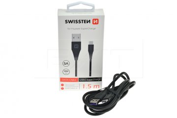 SWISSTEN datový kabel USB / USB-C super charge 5 A 1,5 m