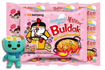 Degustační balíček 10x Carbonara Buldak Ramen Samyang Hot Chicken 130g