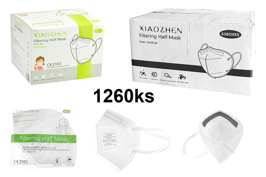 Respirátor FFP2 NR XIAOZHEN - KARTON 1260ks Respirátor FFP2 NR XIAOZHEN - KARTON 1260ks