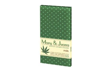 Euphoria, konopná čokoláda Mary & Juana mléčná 32 % kakao, 80 g (DMT.3.7.2026)