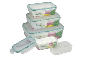 Plastový box se silikonovým těsněním IRAK - Set 4ks 0,4l+0,8l+1,4l+5,1l Plastový box se silikonovým těsněním IRAK - Set 4ks 0,4l+0,8l+1,4l+5,1l