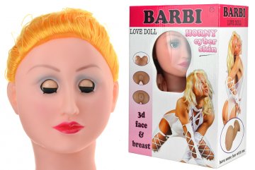 Nafukovací panna s 3D hlavou - Barbi Nafukovací panna s 3D hlavou - Barbi