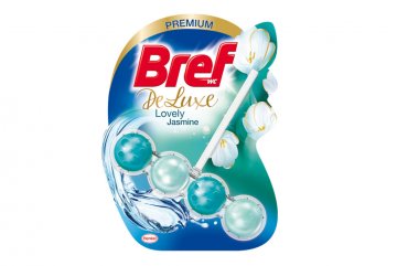 Bref De Luxe pevný WC blok 50g - Lovely Jasmine Bref De Luxe pevný WC blok 50g - Lovely Jasmine
