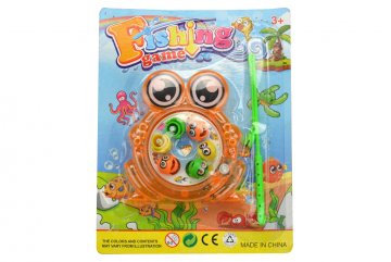 Dětská hra šikovný rybář GAZELO žabička - Oranžová (10cm) Dětská hra šikovný rybář GAZELO žabička - Oranžová (10cm)