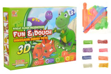 3D plastelína s formičkama Dino - Set 18ks 3D plastelína s formičkama Dino - Set 18ks