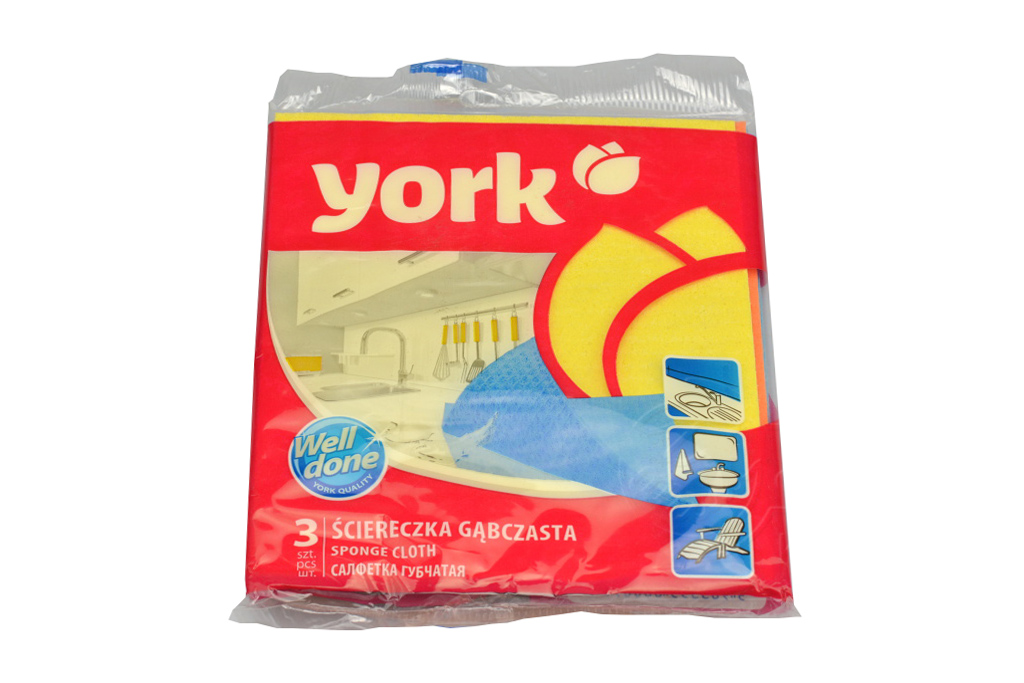 Houbová utěrka YORK (17,5x15,5cm) - Set 3ks mix barev Houbová utěrka YORK (17,5x15,5cm) - Set 3ks mix barev