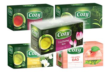 Degustační set 5 vietnamských čajů Cozy - výběrové asijské čaje 5×50 g