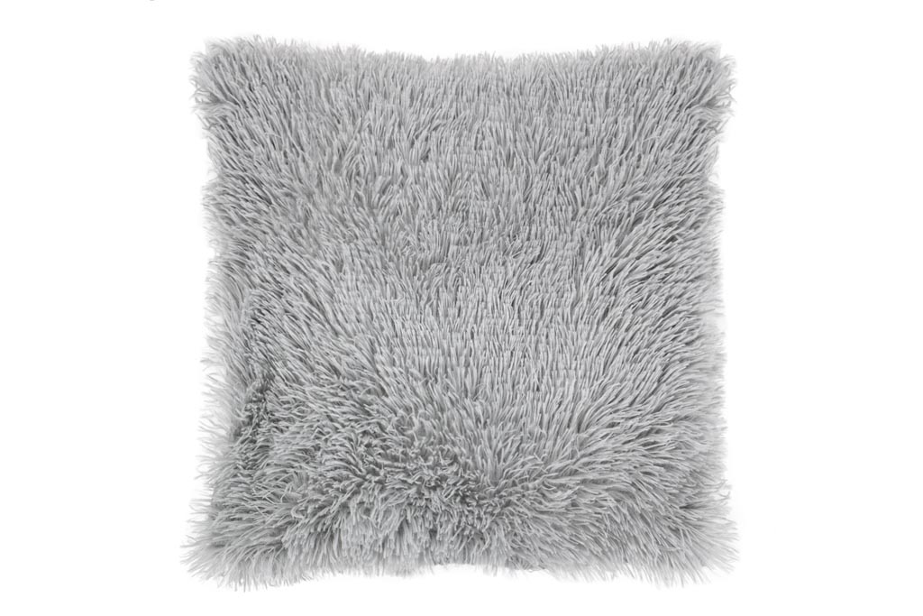Luxusní povlak na polštářek s dlouhým vlasem 40x40 - Světle šedý Luxusní povlak na polštářek s dlouhým vlasem 40x40 - Světle šedý