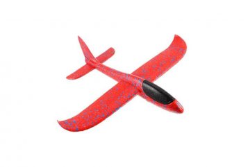 Házecí letadlo 49 cm - Červené