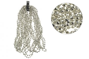 Vánoční řetěz (2.7m) - Stříbrné diamanty Vánoční řetěz (2.7m) - Stříbrné diamanty