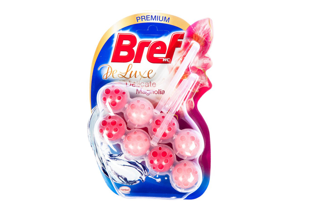 Bref De Luxe tuhý WC blok 2x50g - Delicate Magnolia Bref De Luxe tuhý WC blok 2x50g - Delicate Magnolia