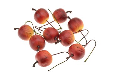 Mini jablíčka na drátku 3cm, 9ks