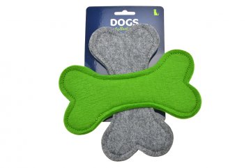Filcové kousátko pro psa - Zeleno šedé