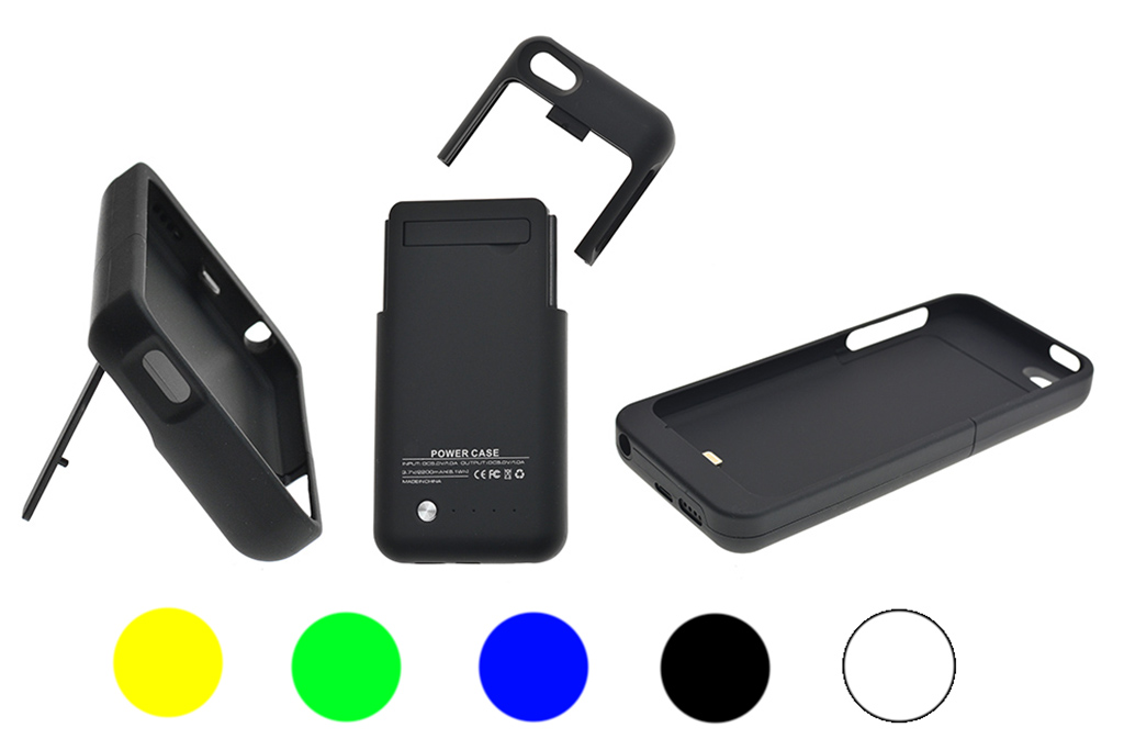 Nabíjecí pouzdro 2200mAh na iphone 5/5s/5c - Mix barev Nabíjecí pouzdro 2200mAh na iphone 5/5s/5c - Mix barev