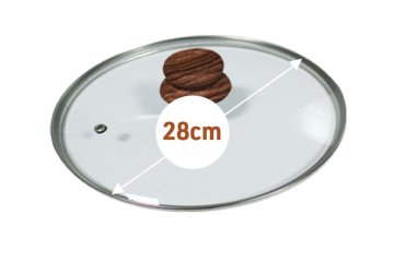 Skleněná poklice Livington Copper & Stone 28 cm