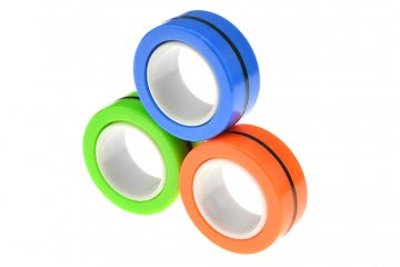 Magnetické prsteny - Mix barev, 3ks fidget rings a další…