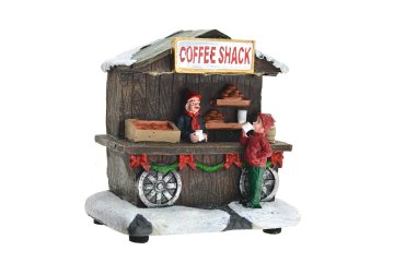 Vánoční scenérie - Kávový stánek 10cm