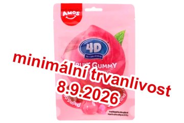 Amos 4D Fruit Gummy Peach 65g (DMT.8.9.2026)