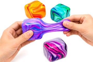 Antistresová Squishy kostka Mramorová Edice 5cm