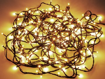 LED světýlka do exteriéru a interiéru (13.5m) 180 diod - Extra teplá bílá LED světýlka do exteriéru a interiéru (13.5m) 180 diod - Extra teplá bílá