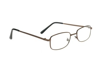 Dioptrické brýle, decentní obruba - Tmavě hnědé +3.0