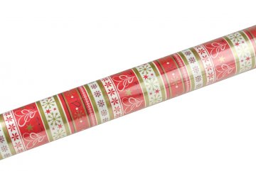 Vánoční balící papír, proužky - 5m x 70cm Vánoční balící papír, proužky - 5m x 70cm