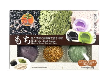 Mochi Mix - Black Sesame, Matcha Green Tea and Taro 210g (DMT.4.8.2026)