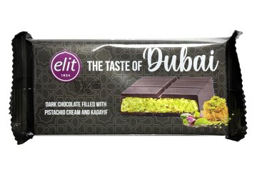 Dubajská hořká čokoláda s pistáciemi 90g (DMT.3.9.2026)