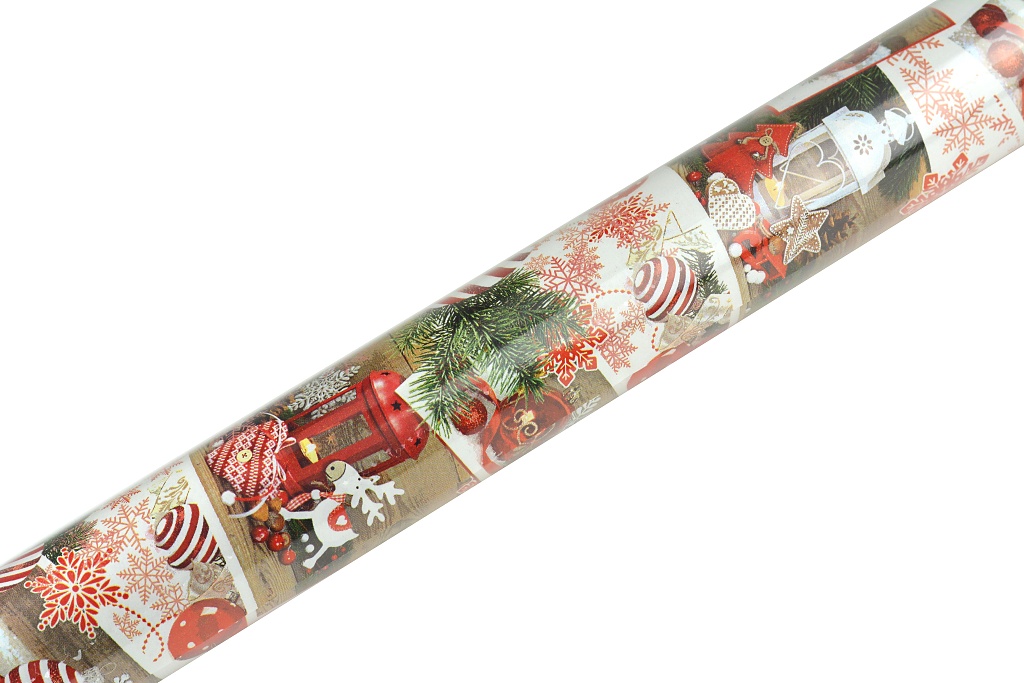 Vánoční balící papír, zátiší - 5m x 70cm Vánoční balící papír, zátiší - 5m x 70cm