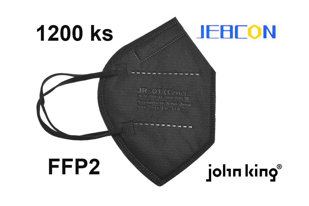 Respirátor Jebcon Anhui FFP2 NR, černý - KARTON 1200ks Respirátor Jebcon Anhui FFP2 NR, černý - KARTON 1200ks