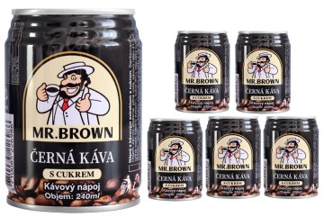 Mr. Brown Coffee Black Sixpack 6x240ml